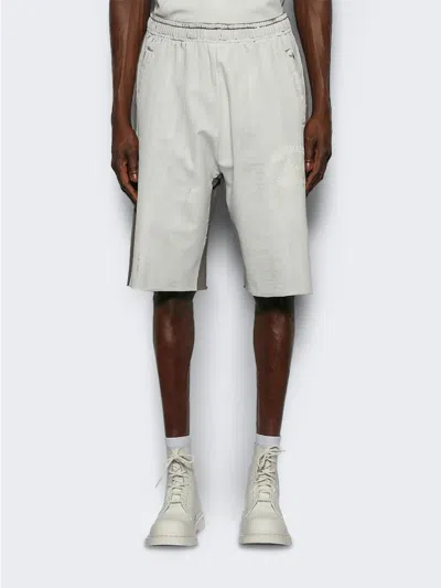 Mm6 Maison Margiela Two-tone Frayed Shorts