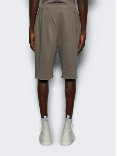 Mm6 Maison Margiela Two-tone Frayed Shorts