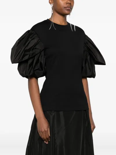 Simone Rocha Ruffled-sleeves T-shirt