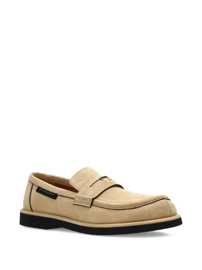 Stella Mccartney Ryder Penny-strap Suede Loafers In Neutral
