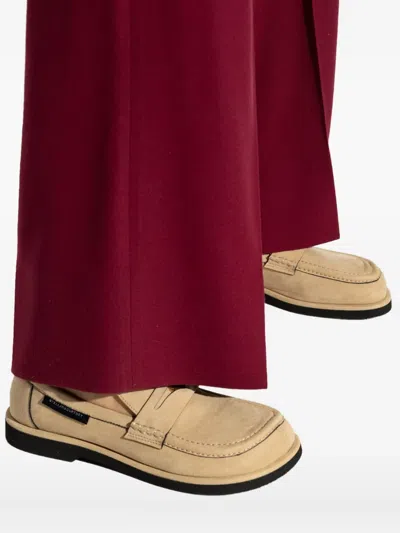 Stella Mccartney Ryder Penny-strap Suede Loafers In Neutral
