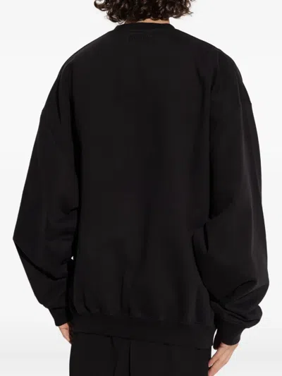 Vetements Mens Black Be Yourself Relaxed-fit Cotton-blend Sweatshirt Xl