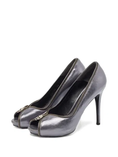 Pre-owned Alexander Mcqueen Leather Heel Pumps