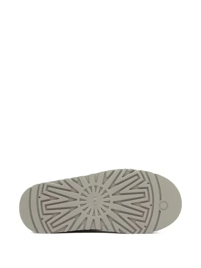 Ugg Tazz Platform-sole Braided-trim Slippers In Gray