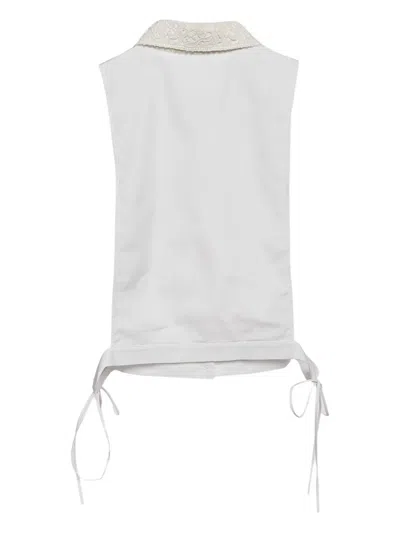 Pre-owned Dior Sleeveless Panelled Shirt