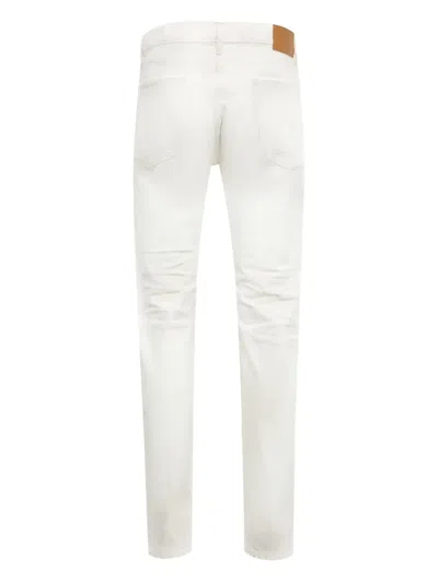 Seekings Distressed Jeans In White