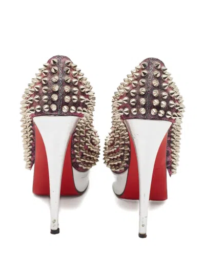 Pre-owned Christian Louboutin 145mm Lady Peep Pumps