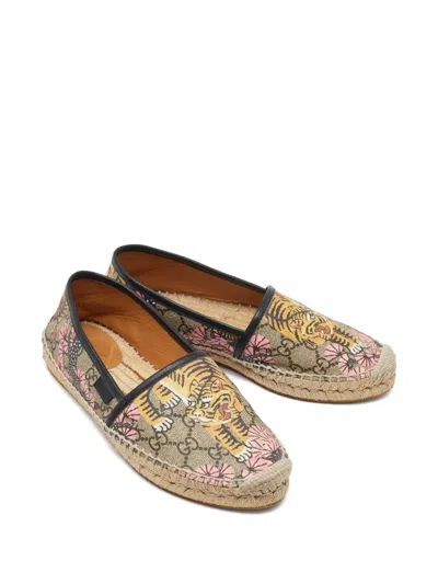 Pre-owned Gucci Gg Sumpreme Canvas Espadrilles