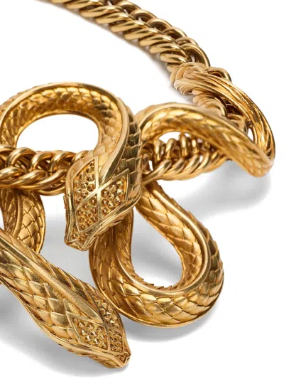 Roberto Cavalli Snake-motif Statement Necklace