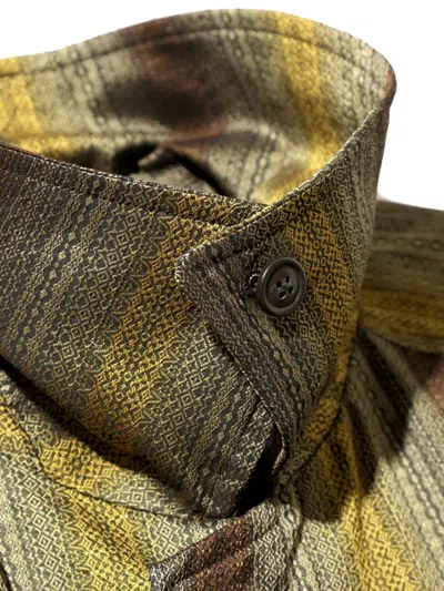 Needles Balcollar Striped Coat In Multi