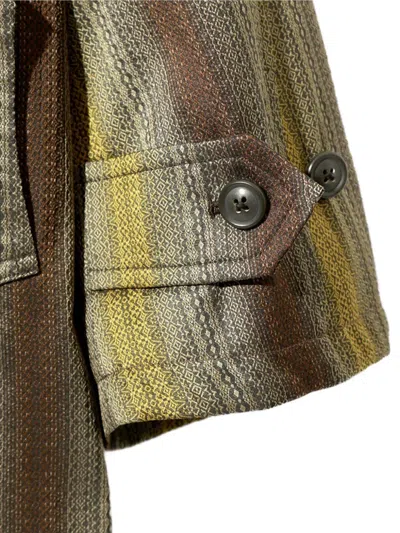 Needles Balcollar Striped Coat In Multi