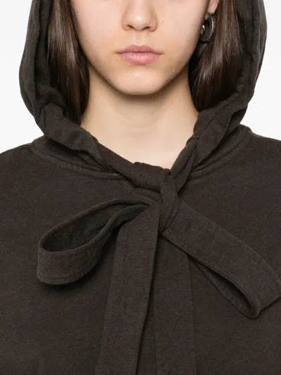 Jw Anderson Cotton Jersey Hoodie In Burgundy