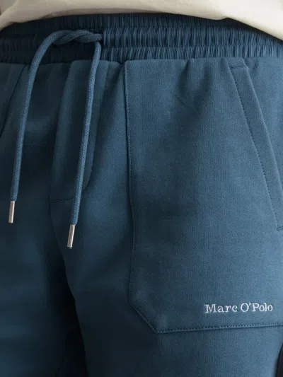 Marc O'polo Drawstring Pocketed Shorts In Blue