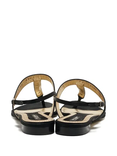 Pre-owned Dolce & Gabbana Satin Crystal Sandals