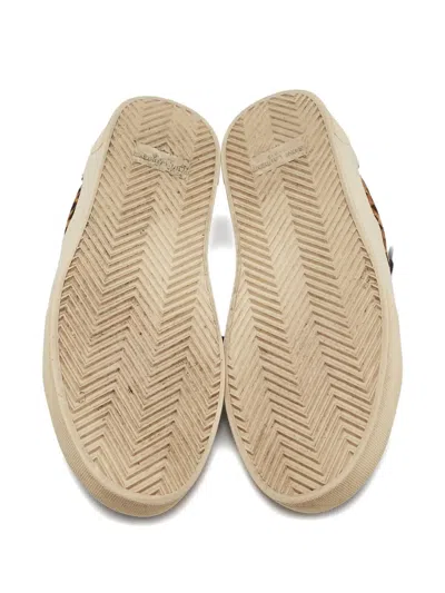 Pre-owned Saint Laurent Leopard-print Canvas Sneakers