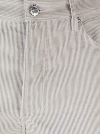Apc Straight Leg Trousers With Pockets And Belt Loops In White