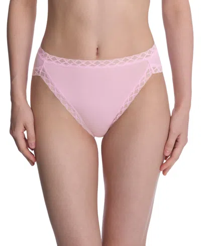 Natori Bliss Lace-trim Cotton French-cut Brief Underwear 152058