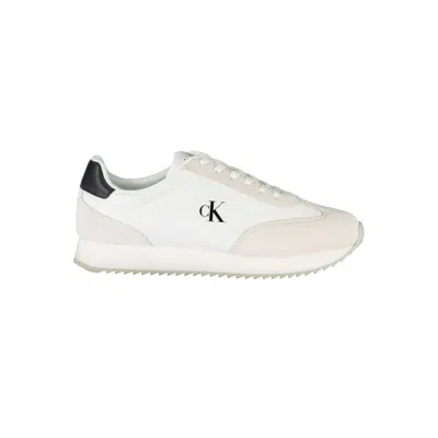 Calvin Klein White Leather Men Sneaker In White