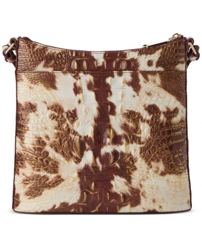 Brahmin Katie Melbourne Embossed Leather Crossbody In Brown