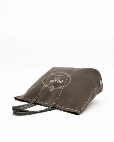Prada Neoprene Logo Tote Bag