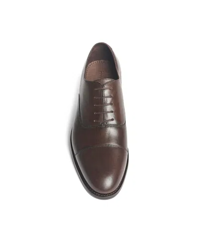 Anthony Veer Men's Clinton Cap-toe Leather Oxfords