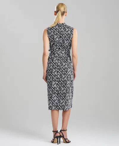 Natori Women's Embroidered Cotton A-line Dress In Black