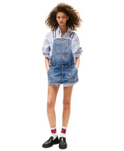 Tommy Jeans Tommy Girl Women's Denim Dungaree Dress