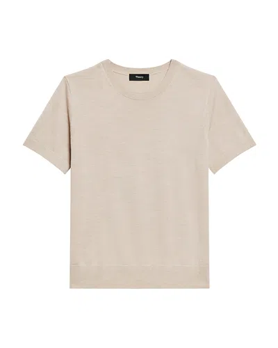 Theory Lightweight Wool Short Sleeve Top