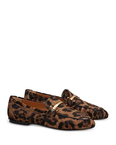 Tod's Leopard-print Calf Hair Loafers In Animal Print