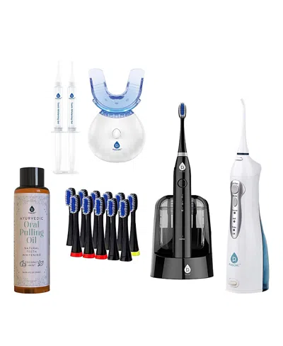 Pursonic Ultimate Oral Care Bundle Smart Electric Toothbrush, Oral Irrigator, Led Whitening, And Ayurvedic Oi