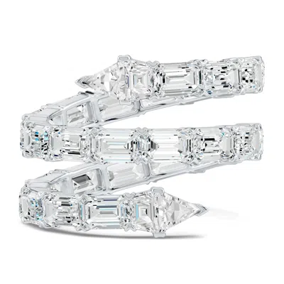 Angara The Davis Standard Snake Coil Lab-grown Diamond Ring