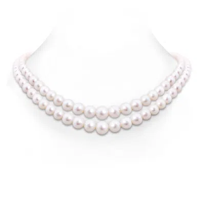 Angara 7-10mm 18" Graduated Freshwater Cultured Pearl Double Strand