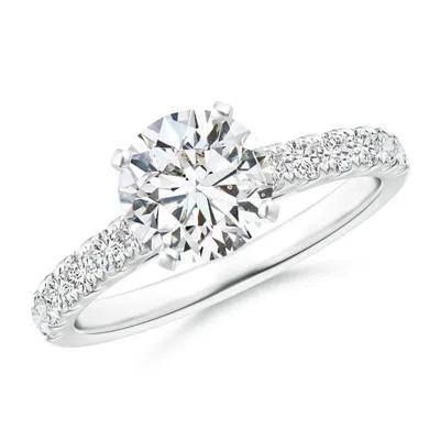 Angara Classic Diamond Engagement Ring With Accents