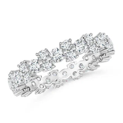 Angara Garland Round Diamond Eternity Wedding Band