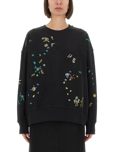 Ps By Paul Smith Sweatshirt With "floral" Embroidery