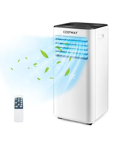 Costway Portable Air Conditioner 10000 Btu Evaporative Air Cooler Dehumidifier In White