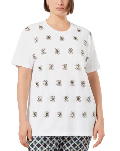 Marina Rinaldi Cotton Jewel-embellished Reed T-shirt In Multi