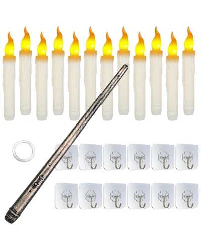 Fresh Fab Finds 12pc Battery Operated Flameless Floating Candle Led Hanging Lights With Remote