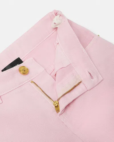 Versace Straight-leg Jeans In Pink