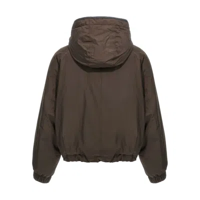 Brunello Cucinelli Cropped Down Jacket Casual Jackets And Parka Brown