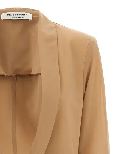 Philosophy Di Lorenzo Serafini Lapel Blazer With Sleeves And Pockets