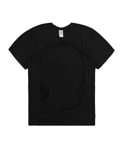 Prototypes Open Back T-shirt In Black