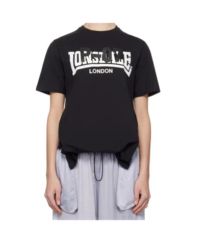 Prototypes Open Back T-shirt In Black