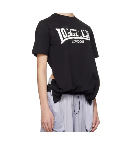 Prototypes Open Back T-shirt In Black