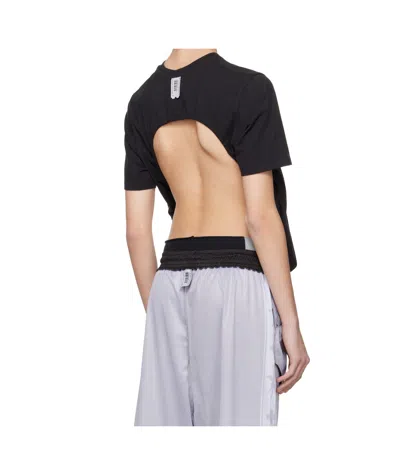 Prototypes Open Back T-shirt In Black