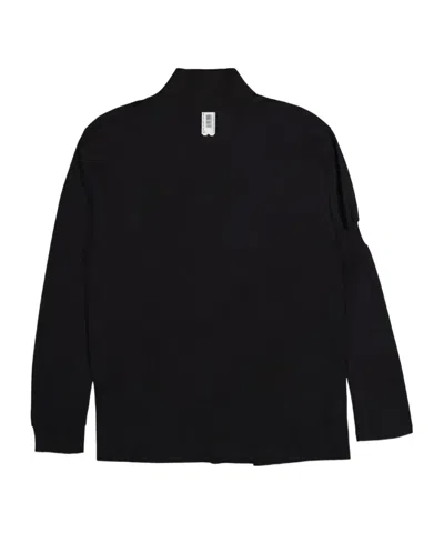 Prototypes Twisted Long Sleeve Polo In Black