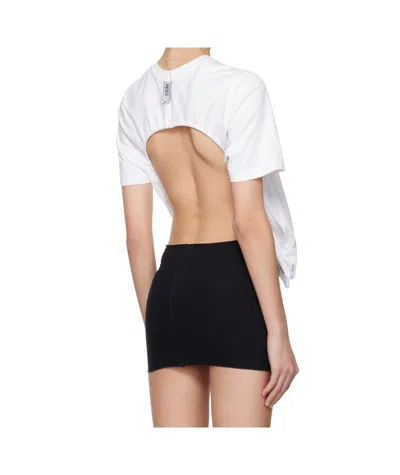 Prototypes Open Back T-shirt In White