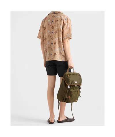 Prada Drawstring Swim Trunks In Black
