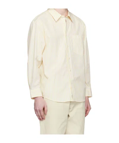 Dunst Oversized Striped Shirt In White