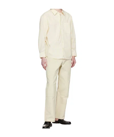 Dunst Oversized Striped Shirt In White
